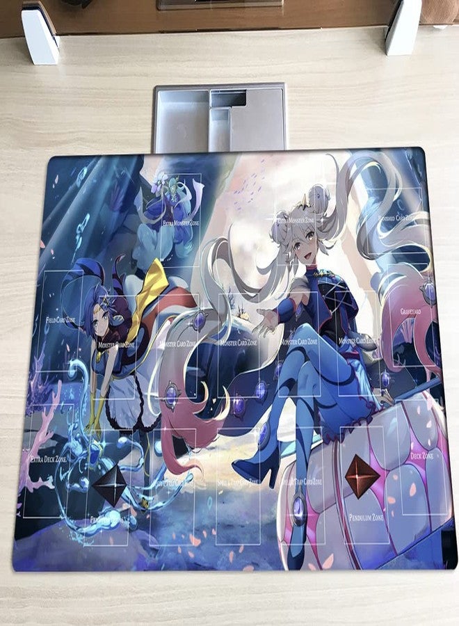 Mlikemat New Mlikemat Duel Playmat Marincess TCG CCG Trading Card Game Mat with Zones + Free Bag (ZD039-557-A-with Zones) - Image 2